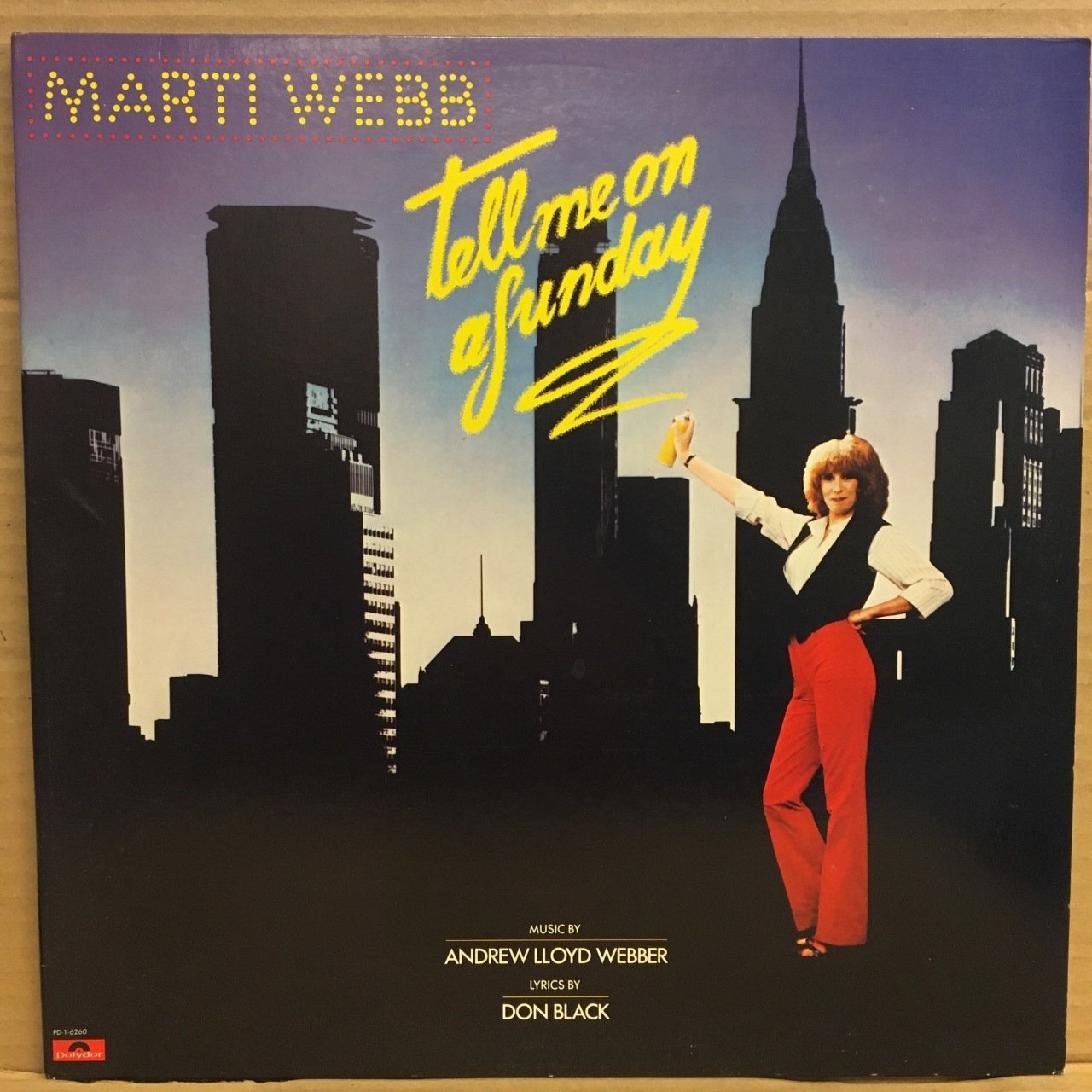 MARTI WEBB - TELL ME ON A SUNDAY (MUSICAL) ANDREW LLOYD WEBBER (1980) - LP 2.EL PLAK