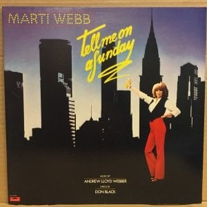 MARTI WEBB - TELL ME ON A SUNDAY (MUSICAL) ANDREW LLOYD WEBBER (1980) - LP 2.EL PLAK