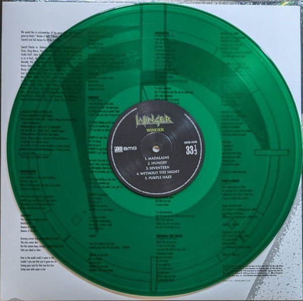 WINGER - WINGER (1988) - LP 2024 GREEN COLOURED EDITION SIFIR PLAK