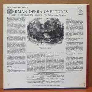 KLEMPERER CONDUCTS GERMAN OPERA OVERTURES / HUMPERDINCK, WEBER, GLUCK (1964) - LP 2.EL PLAK