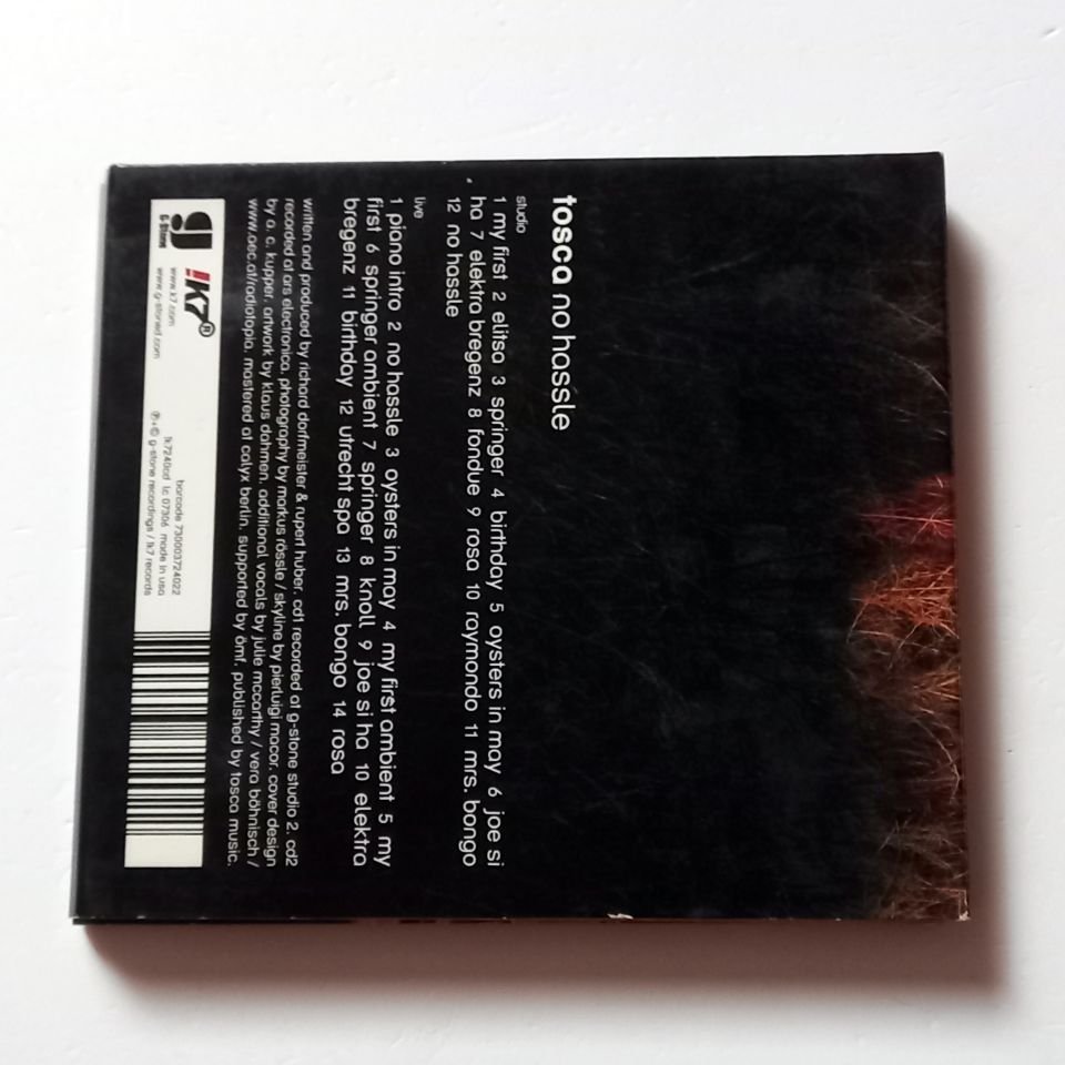 TOSCA – NO HASSLE (2009) - 2CD DIGIPAK 2.EL