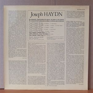 JOSEPH HAYDN: FIVE DIVERTIMENTI / PETER PONGRACZ, BERTALAN HOCK, ANDRAS MEDVECZKY, DEZSO MESTERHAZY, TIBOR FULEMILE, ANDRAS NAGY (1975) - LP 2.EL PLAK