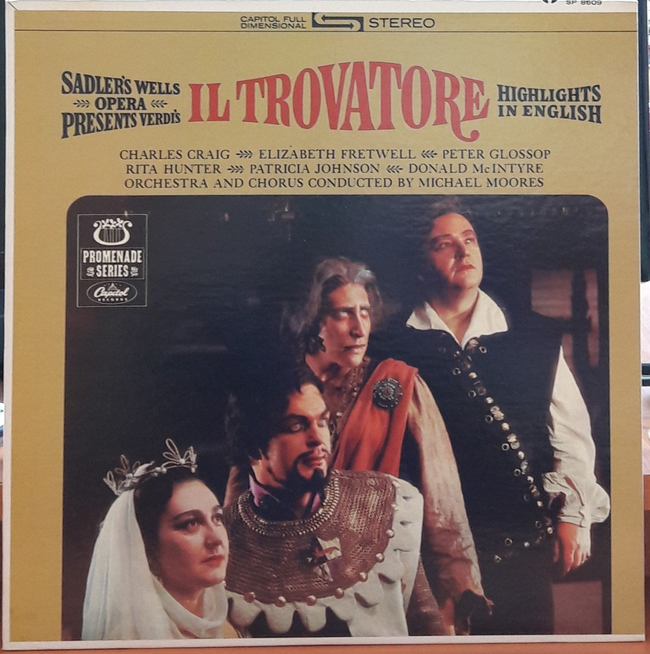 VERDI: IL TROVATORE, CHARLES CRAIG, MICHAEL MOORES - PLAK 2.EL