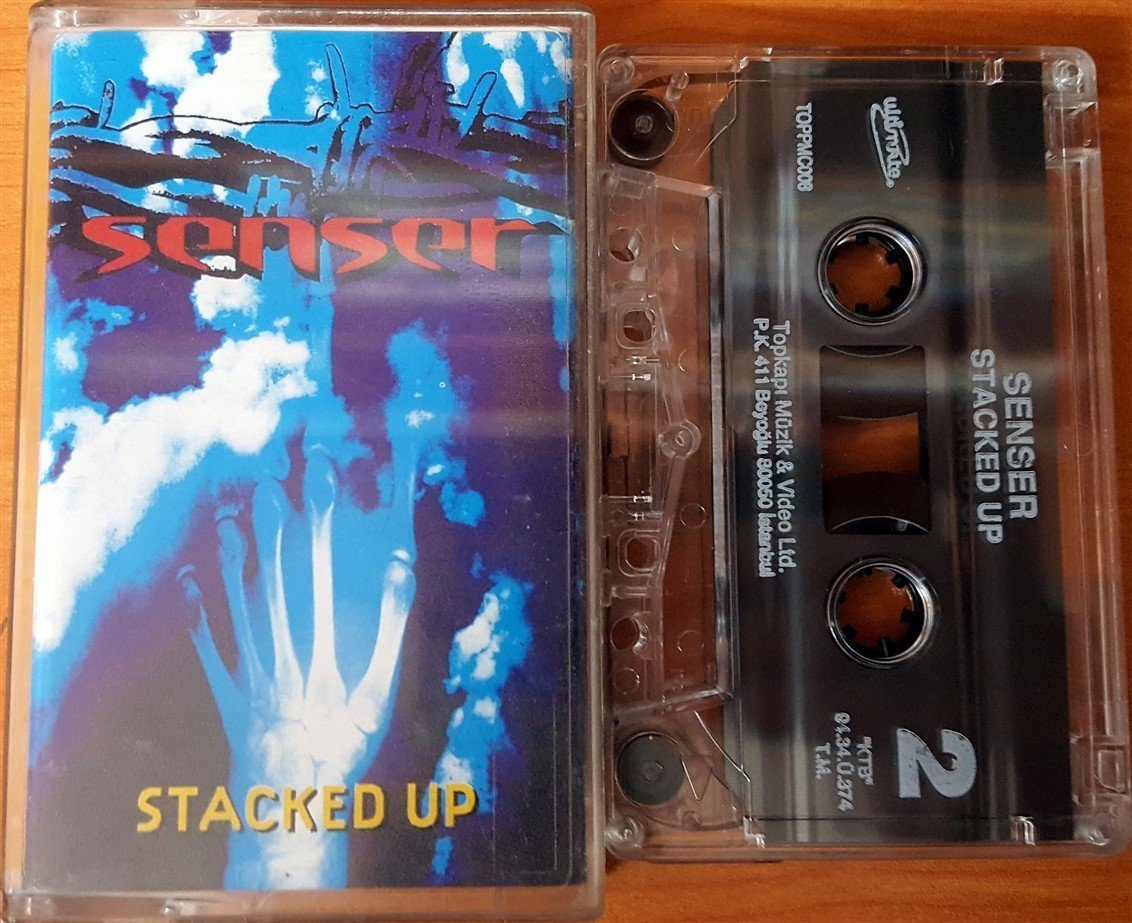 SENSER - STACKED UP (1994) TOPKAPI CASSETTE MADE IN TURKEY ''USED''