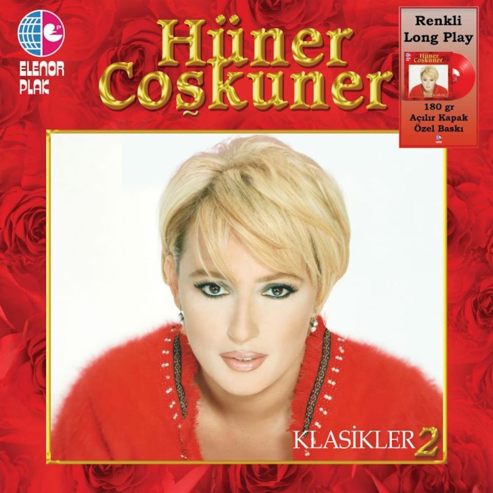 HÜNER COŞKUNER - KLASİKLERİ VOL 2 - LP 180GR 2024 BASIM KIRMIZI RENKLİ SIFIR PLAK