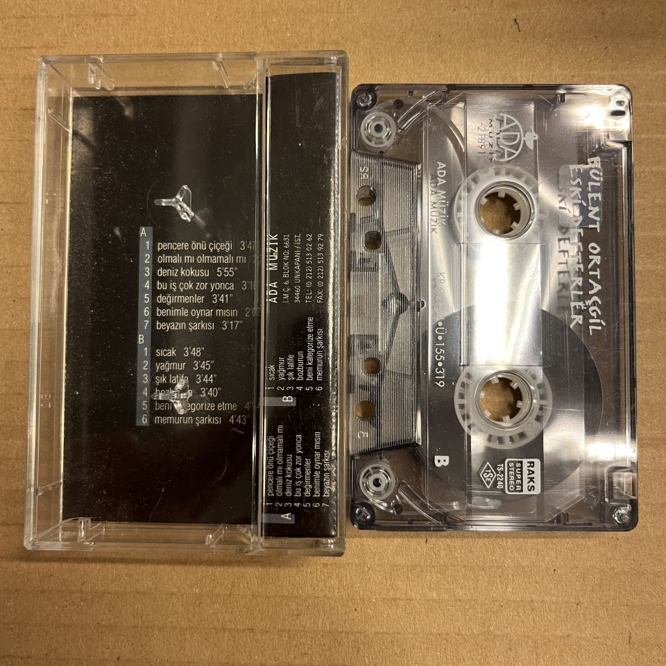 BÜLENT ORTAÇGİL - ESKİ DEFTERLER (1999) - KASET 2.EL