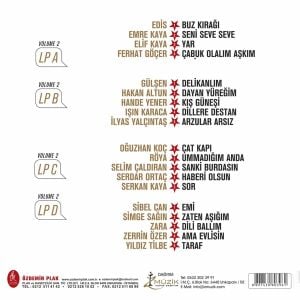 YILDIZ TİLBE'NİN YILDIZLI ŞARKILARI VOLUME 2 (2018) - 2xLP PLAK SIFIR