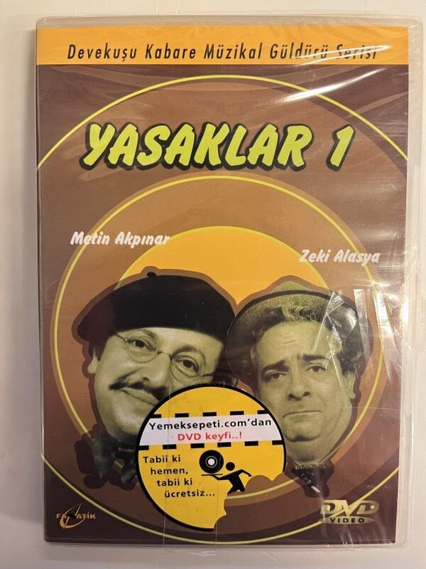 YASAKLAR 1 - ZEKİ ALASYA & METİN AKPINAR - DEVEKUŞU KABARE - DVD AMBALAJINDA SIFIR