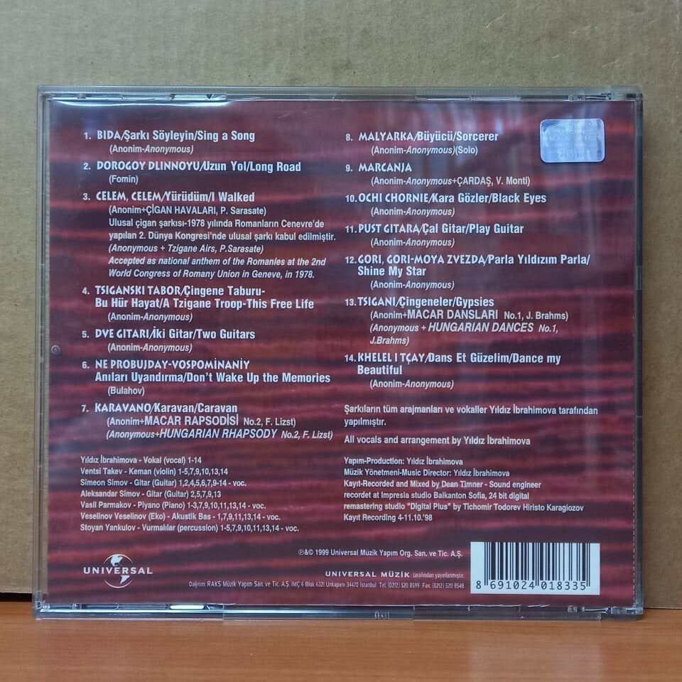 YILDIZ İBRAHİMOVA - MARCANJA / SONGS OF THE GYPSY (1999) - CD 2.EL