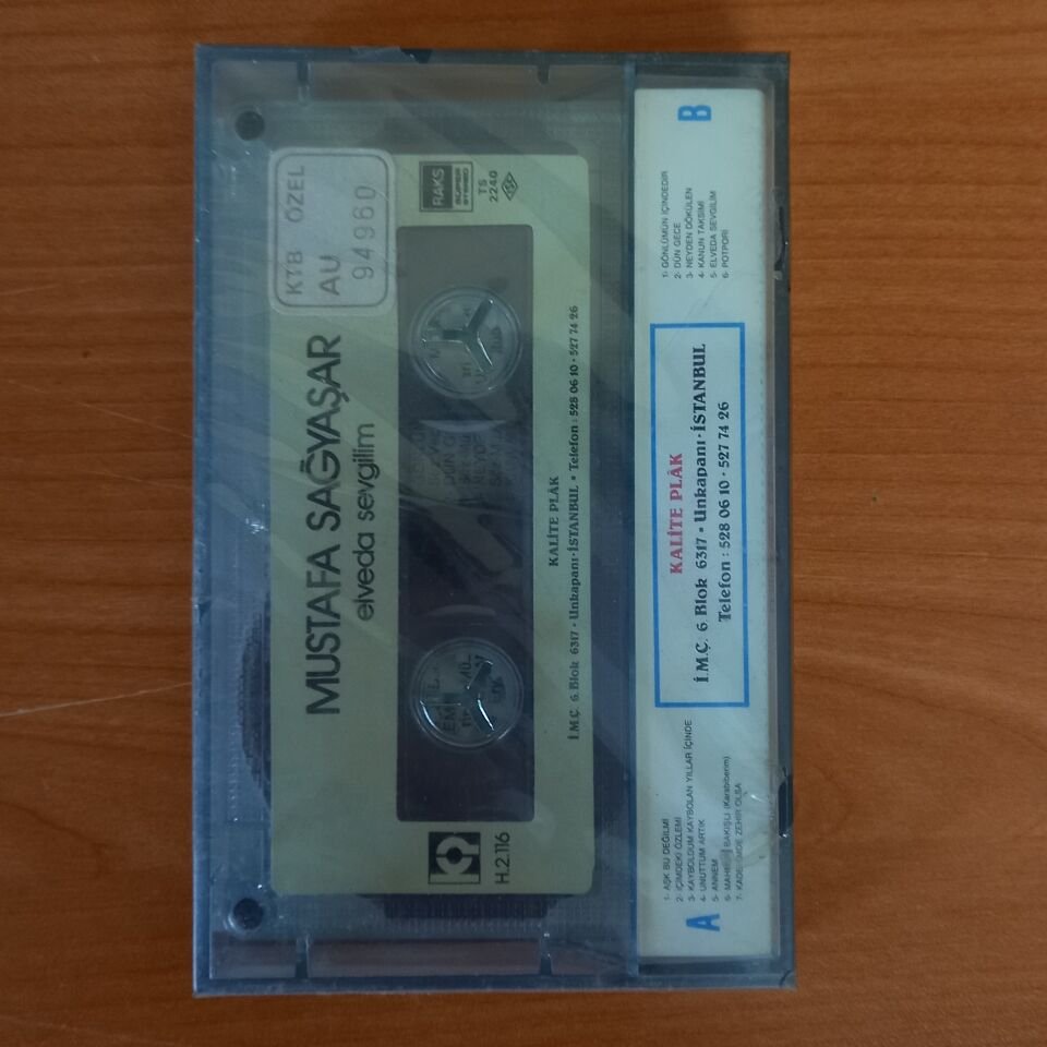 MUSTAFA SAĞYAŞAR - ELVEDA SEVGİLİM - KASET SIFIR