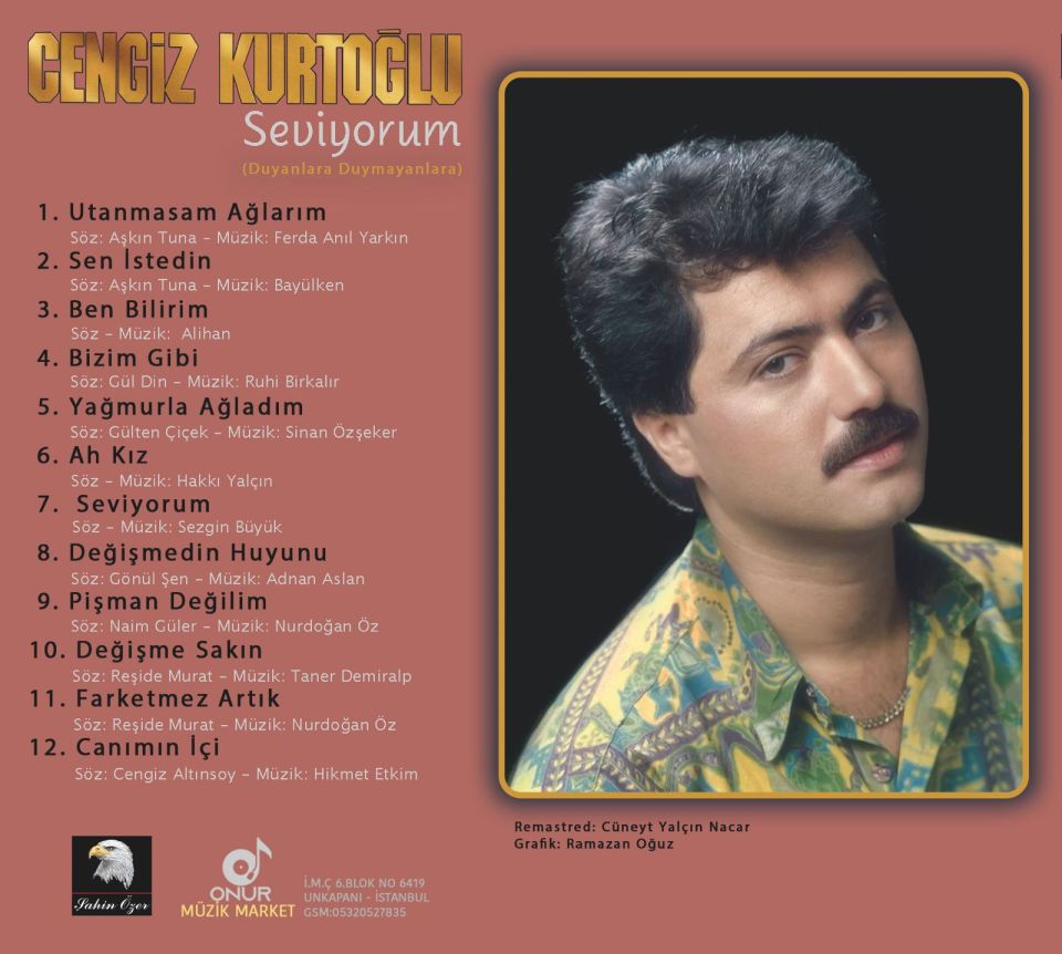 CENGİZ KURTOĞLU - SEVİYORUM (1996) - CD 2024 BASIM AMBALAJINDA SIFIR