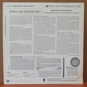 POPULAR OVERTURES / REZNICEK, THOMAS, GLINKA, SMETANA, WEBER, ROSSINI (1959) - LP 2.EL PLAK