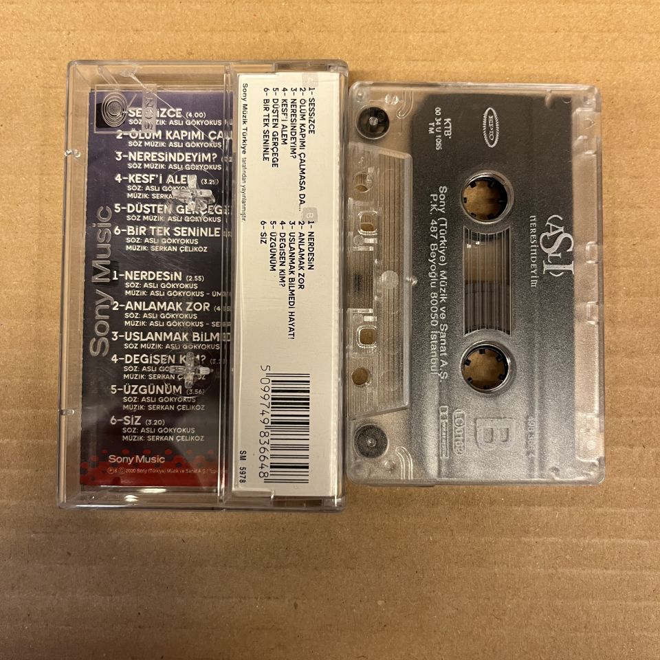ASLI GÖKYOKUŞ - NERESİNDEYİM (2000) - KASET 2.EL