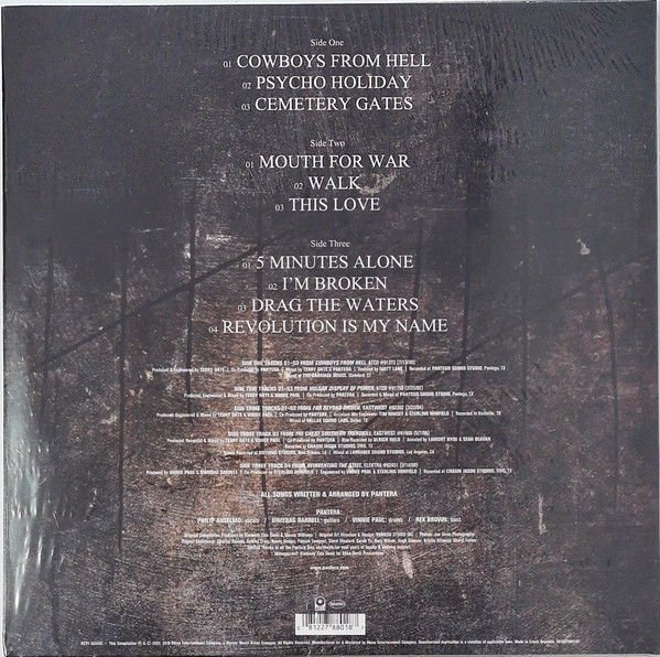 PANTERA – BEST OF / 1990-2000: A DECADE OF DOMINATION (2022) - BLACK ICE TRANSPARENT VINYL LP SIFIR PLAK