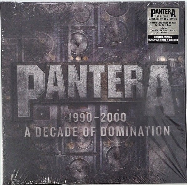 PANTERA – BEST OF / 1990-2000: A DECADE OF DOMINATION (2022) - BLACK ICE TRANSPARENT VINYL LP SIFIR PLAK