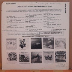 AMERICAN HIGH SCHOOLS SING AMERICAN FOLK SONGS - PLAK 2.EL