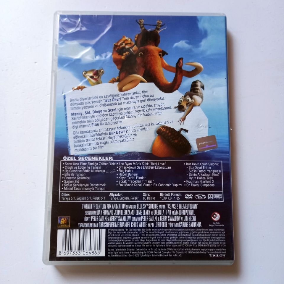 ICE AGE 2 THE MELTDOWN - BUZ DEVRİ 2 ERİME BAŞLIYOR - ANİMASYON - DVD 2.EL