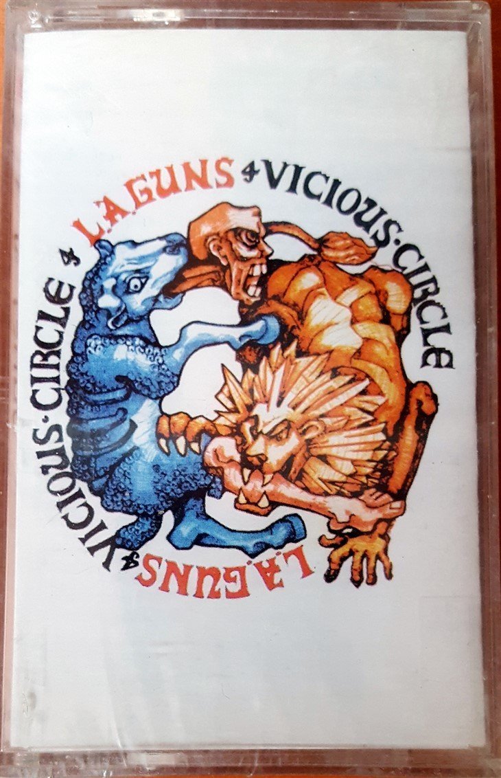 L.A. GUNS - VICIOUS CIRCLE (1995) RAKS CASSETTE MADE IN TURKEY ''NEW''