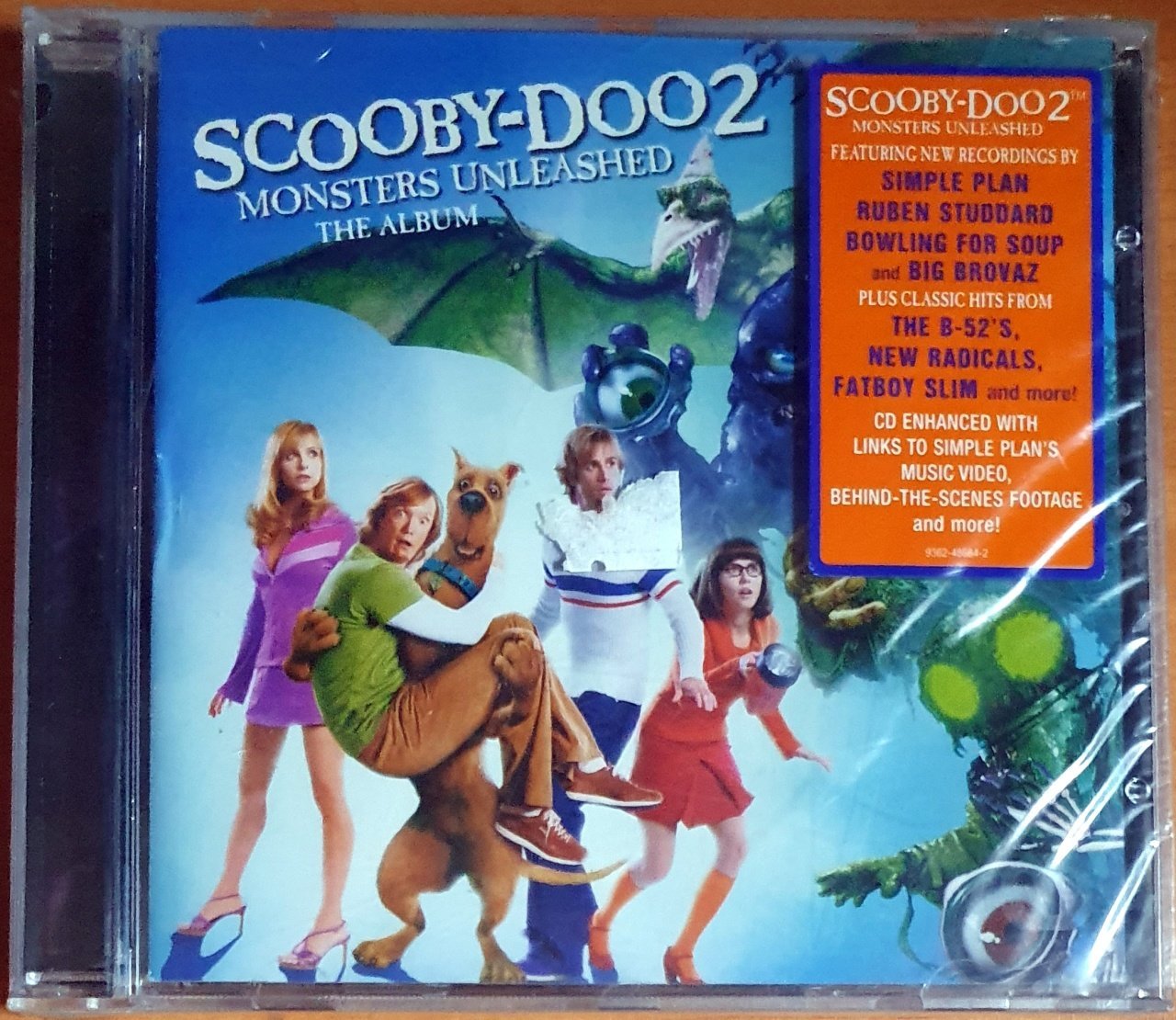 SCOOBY-DOO 2: MONSTERS UNLEASHED SOUNDTRACK / 2 UNLIMITED, NEW RADICALS, FATBOY SLIM, THE B-52'S, BAD MANNERS (2004) - CD SIFIR