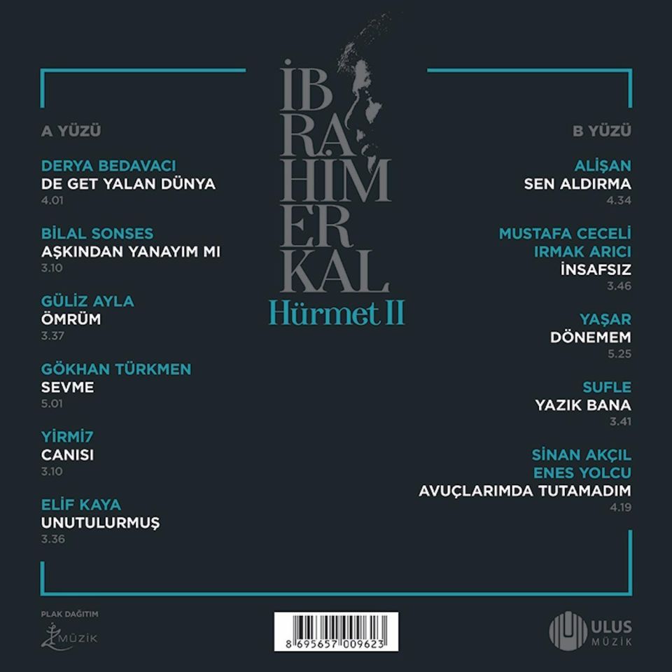 İBRAHİM ERKAL SAYGI ALBÜMÜ - HÜRMET VOL 3 / SERDAR ORTAÇ CEYLAN ATİYE İNTİZAR MİNE KOŞAN EMRE ALTUĞ ... (2024) - LP 180GR GATEFOLD MOR RENKLİ SIFIR PLAK