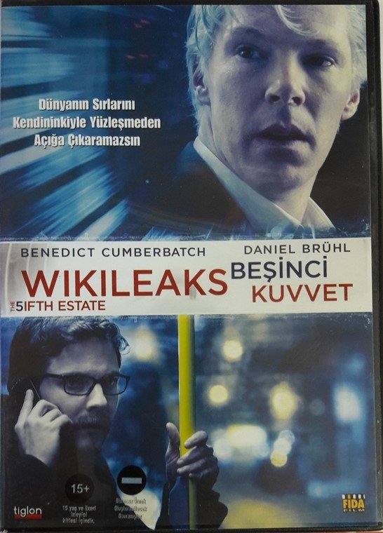 WIKILEAKS BEŞİNCİ KUVVET - THE 5IFTH ESTATE - BENEDICT CUMBERBATCH - DANIEL BRÜHL - BILL CONDON - DVD 2.EL