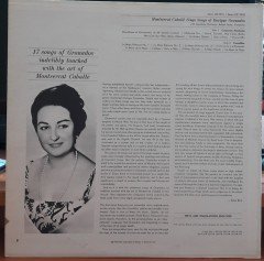 MONSERRAT CABALLÉ - SONGS OF ENRIQUE GRANADOS (1966) - PLAK 2.EL