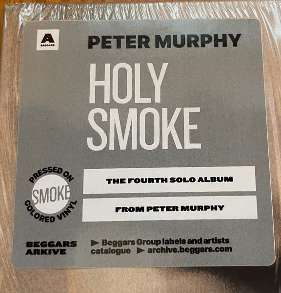 PETER MURPHY – HOLY SMOKE (1992) - LP 2021 REISSUE SMOKE COLOURED VINYL SIFIR PLAK