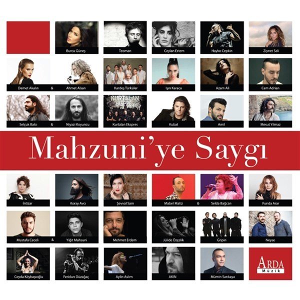 MAHZUNİ'YE SAYGI / BURCU GÜNEŞ, TEOMAN, HAYKO CEPKİN, CEM ADRIAN, KUBAT, AMİL, KORAY AVCI, FUNDA ARAR, NEYSE, AKIN (2017) ARDA MÜZİK 2CD 2.EL