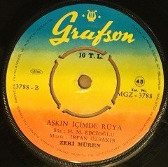 ZEKİ MÜREN - O AĞACIN ALTINI ANMAZ / AŞKIN İÇİMDE RÜYA 7'' 45 DEVİR