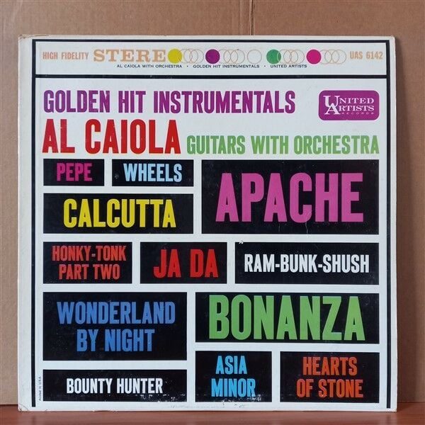 AL CAOILA GUITARS WITH ORCHESTRA – GOLDEN HIT INSTRUMENTALS (1961) - LP 2.EL PLAK