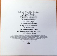 MAXIMO PARK - OUR EARTHLY PLEASURES (2007) WARP RECORDS PROMO CD 2.EL
