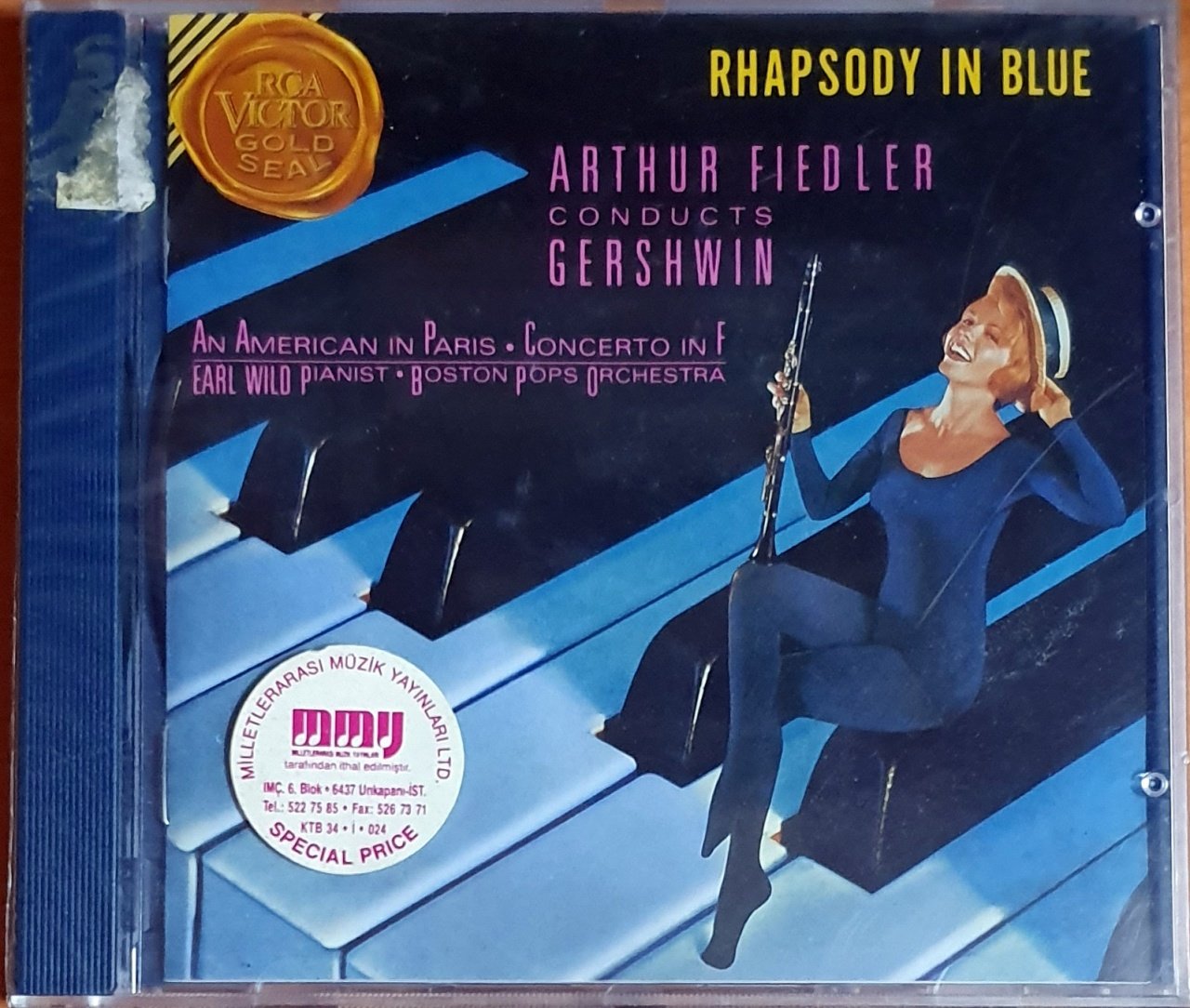 GERSHWIN: RHAPSODY IN BLUE / ARTHUR FIEDLER CONDUCTS GERSHWIN (1991) - CD RCA VICTOR GOLD SEAL SIFIR