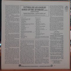 VICTORIA DE LOS ANGELES - SONGS OF THE AUVERQNE, JEAN-PIERRE JACQUILLAT - PLAK 2.EL