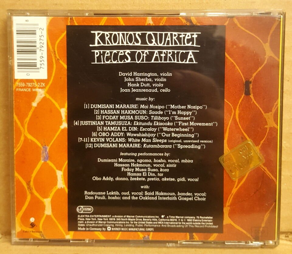 KRONOS QUARTET - PIECES OF AFRICA (1992) - CD 2.EL