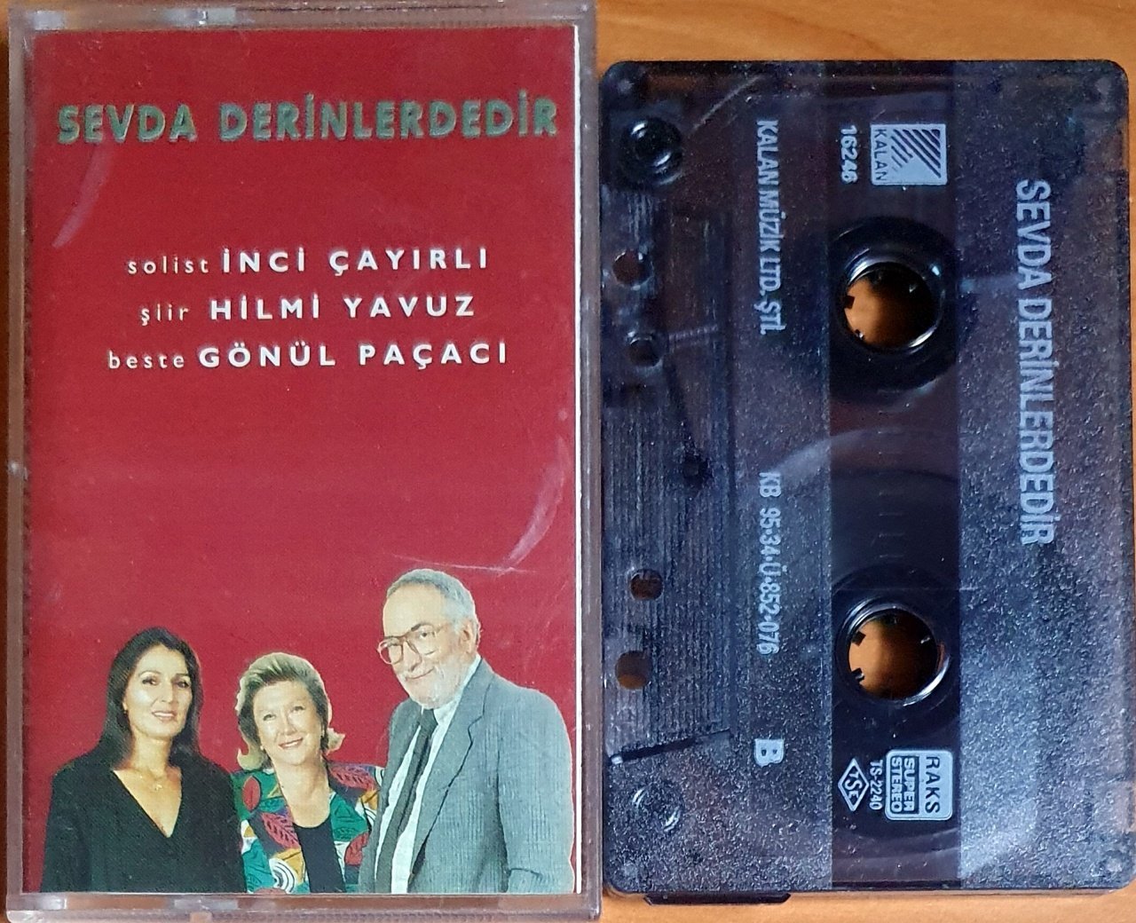 SEVDA DERİNLERDEDİR / İNCİ ÇAYIRLI, HİLMİ YAVUZ, GÖNÜL PAÇACI (1995) - KASET KALAN MÜZİK 2.EL