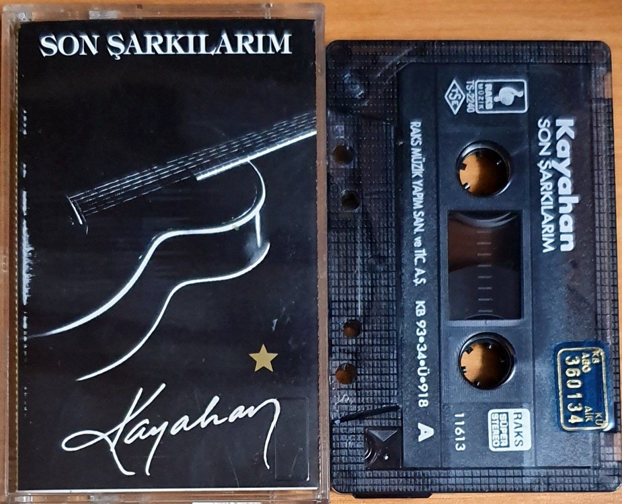 KAYAHAN - SON ŞARKILARIM (1993) - KASET 2.EL