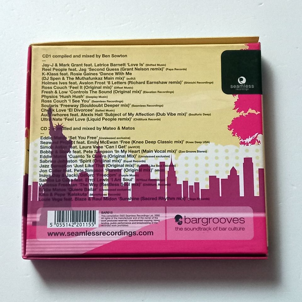 BARGROOVES - MANHATTAN - VARIOUS ARTISTS / JAY J & MARK GRANT, K-KLASS, REEL PEOPLE...,  (2005) - 2CD COMPILATION 2.EL