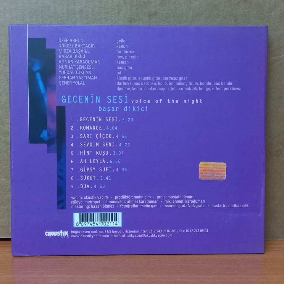 BAŞAR DİKİCİ - GECENİN SESİ / VOICE OF THE NIGHT - CD 2.EL