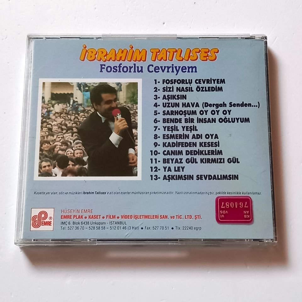 İBRAHİM TATLISES - FOSFORLU CEVRİYEM - CD EMRE 2.EL