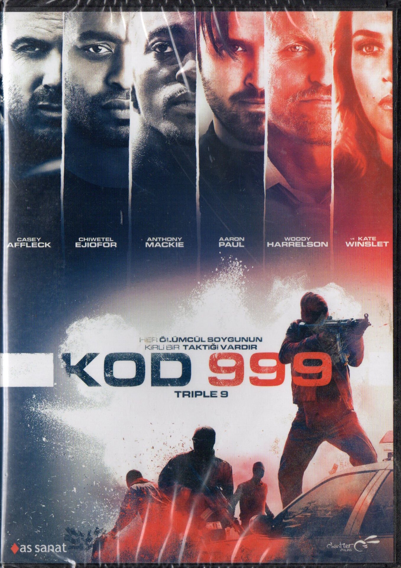 TRIPLE 9 - KOD 999 - CASEY AFFLECK - DVD AMBALAJINDA SIFIR
