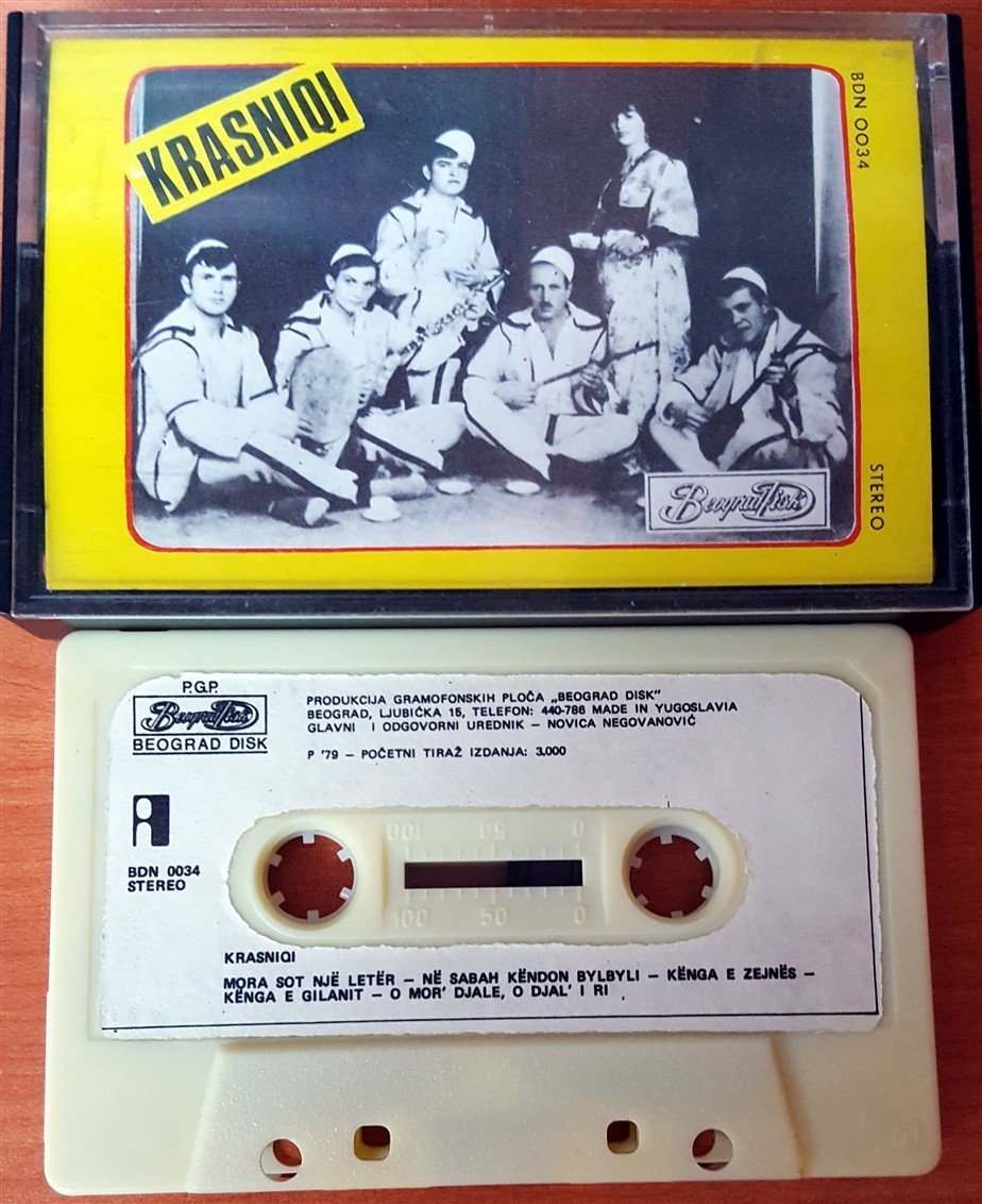 KRASNIQI (1979) CASSETTE MADE IN YUGOSLAVIA ''USED''