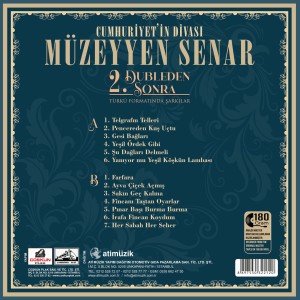 MÜZEYYEN SENAR - 2. DUBLEDEN SONRA (TÜRKÜLER) 2022 BASKI LP SIFIR PLAK
