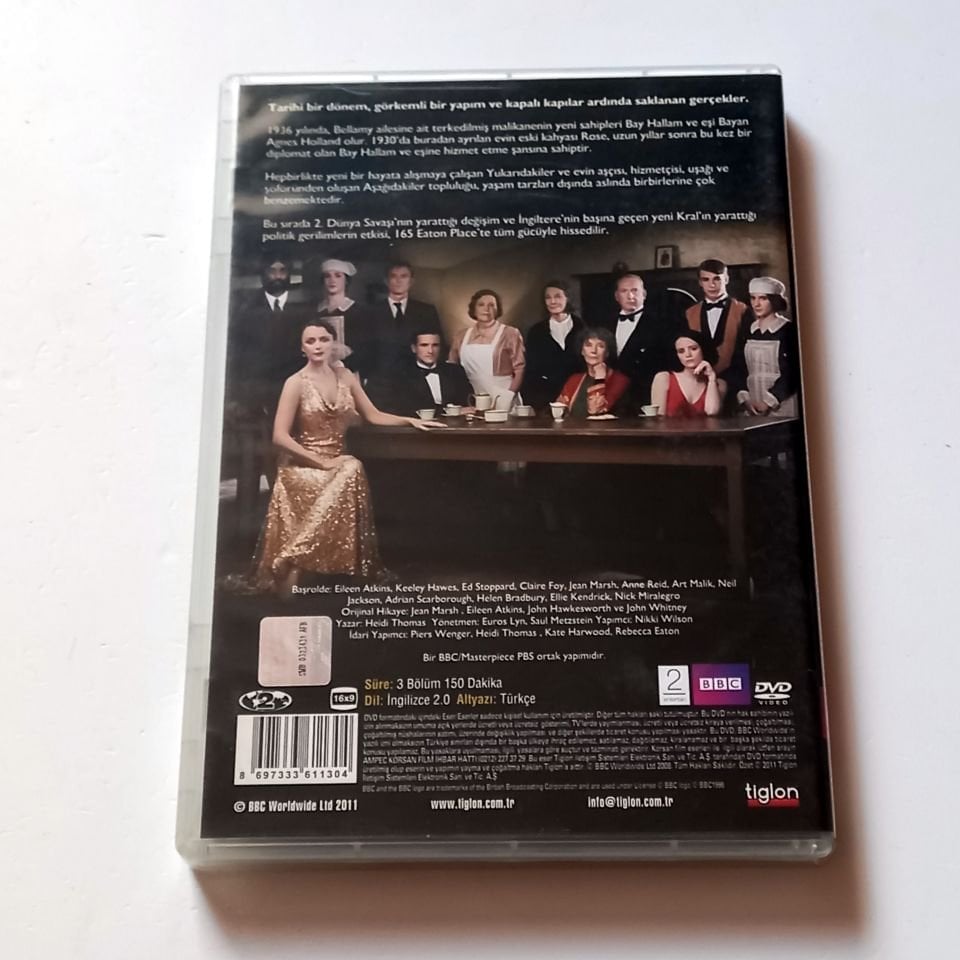 YUKARIDAKİLER  AŞAĞIDAKİLER - UPSTAIRS DOWNSTAIRS - MİNİ DİZİ 3 BÖLÜM - EILEEN ATKINS, KEELEY HAWES  - DVD 2.EL