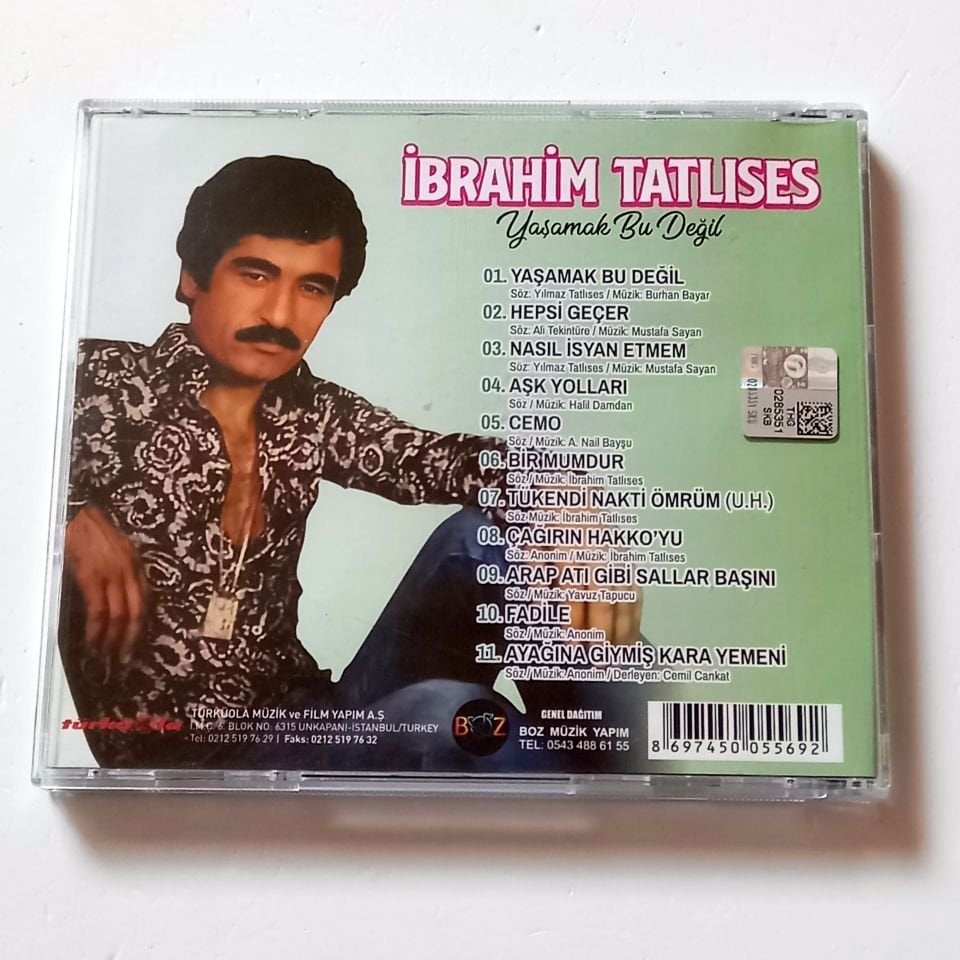 İBRAHİM TATLISES -YAŞAMAK BU DEĞİL - CD 2.EL