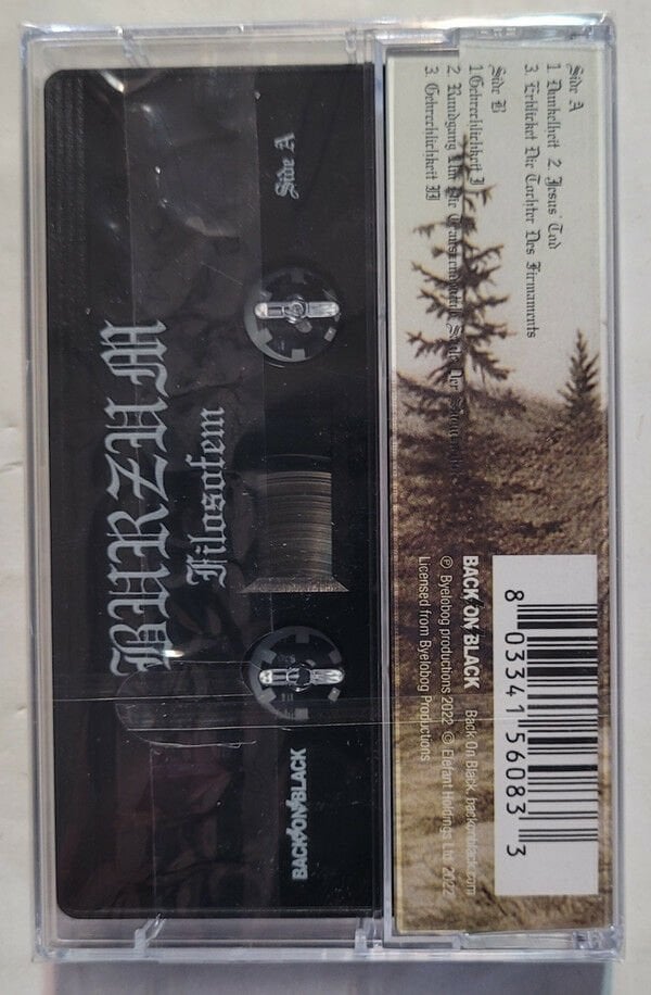 BURZUM - FILOSOFEM (1995) - 2022 REISSUE KASET AMBALAJINDA SIFIR
