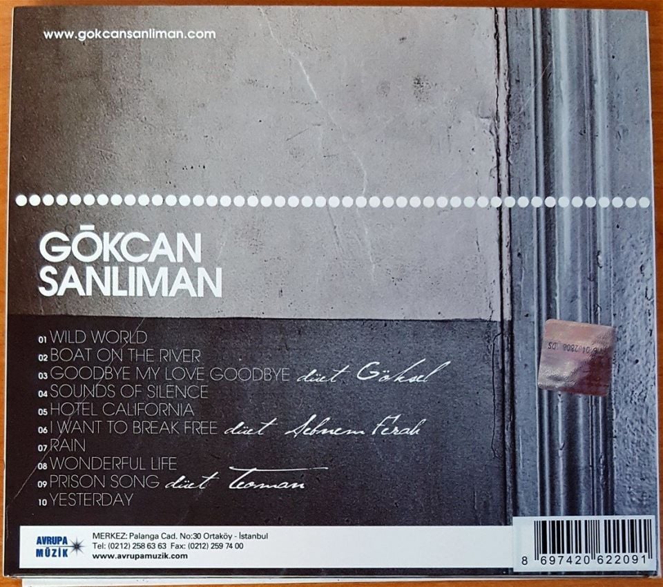 GÖKCAN SANLIMAN - YESTERDAY (2010) - CD 2.EL