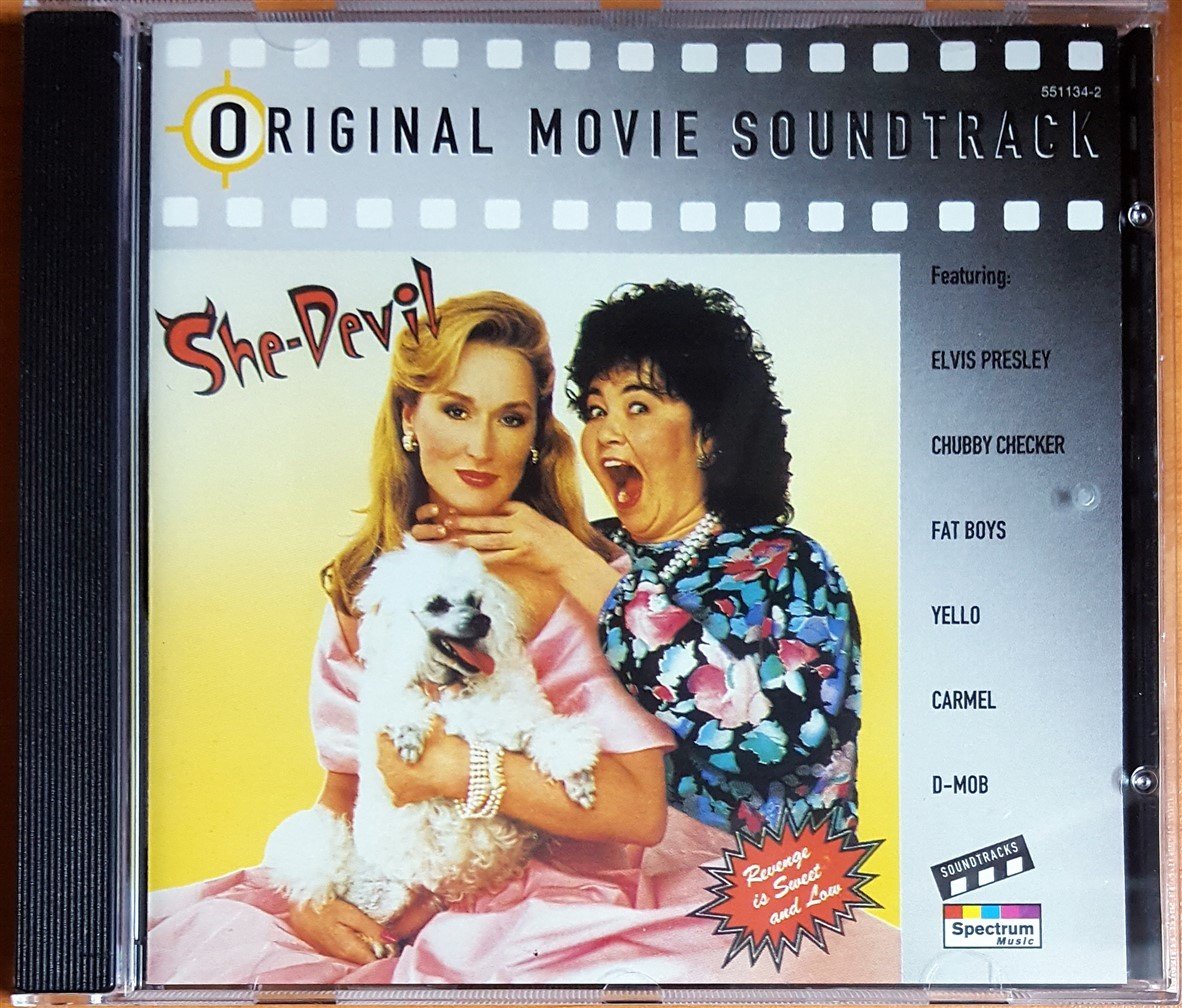 SHE-DEVIL SOUNDTRACK / ELVIS PRESLEY, FAT BOYS, YELLO, CARMEL, D-MOB (1989) SPECTRUM MUSIC CD 2.EL
