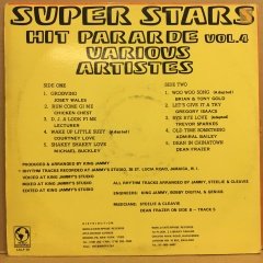 SUPER STARS HIT PARADE VOL.4 ADMIRAL BAILEY, DEAN FRAZER, JOSEY WALES.. (1988) RAGGA 2.EL PLAK