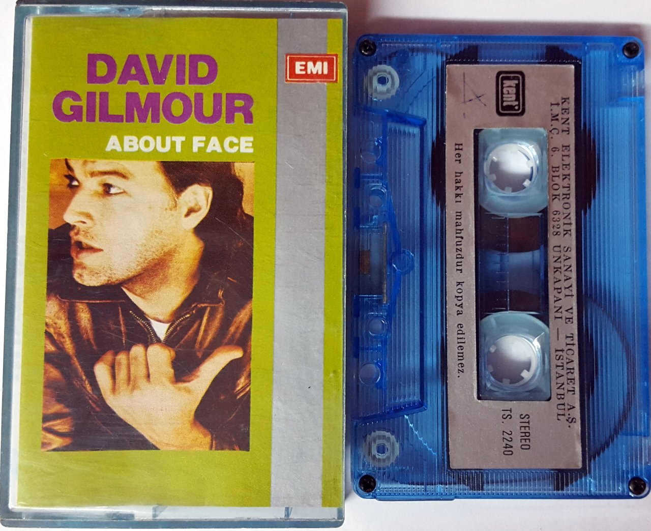 DAVID GILMOUR - ABOUT FACE CASSETTE MADE IN TURKEY ''USED''