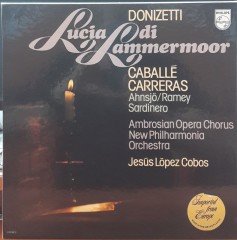 DONIZETTI: LUCIA DI LAMMERMOOR, CABALLE, CARRERAS, NEW PHILHARMONIA ORCHESTRA, JESÚS LÓPEZ COBOS - 3PLAK 2.EL BOXSET